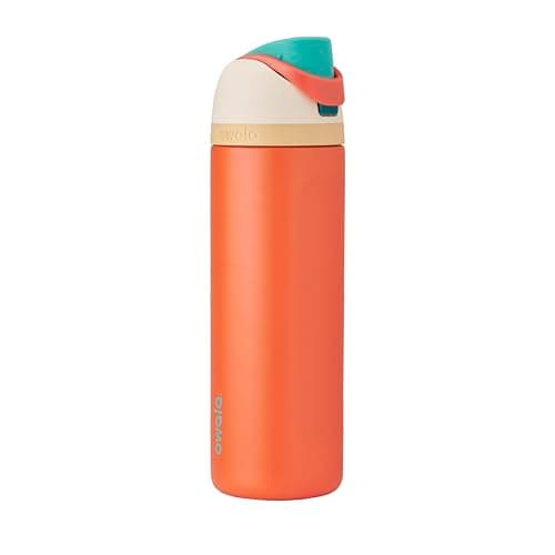 Owala Disney Princess FreeSip Insulated Stainless Steel Water Bottle with Straw for Sports and Travel, BPA-Free Sports Water Bottle, 24 oz, Moana