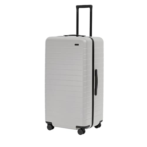Away Large Trunk Luggage, 31 Inch Hardside Suitcase with Spinner Wheels, Lightweight & Durable, TSA Lock, Ideal for Long Trips, Cloud Gray