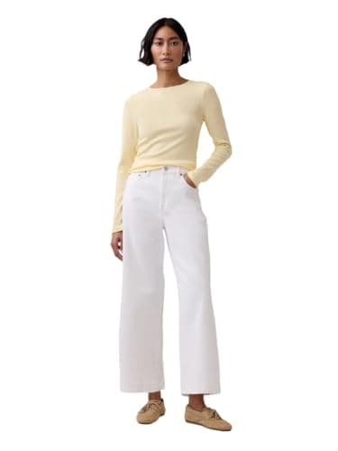 GAP Womens Stride Ankle Denim Optic White V6 30