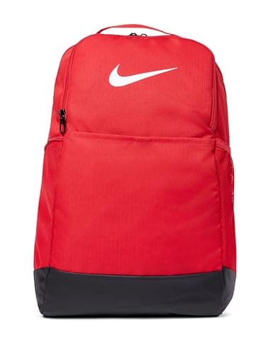 Nike Unisex Brasilia 9.5 Training Backpack (Medium, 24L), University Red/Black/White, MISC