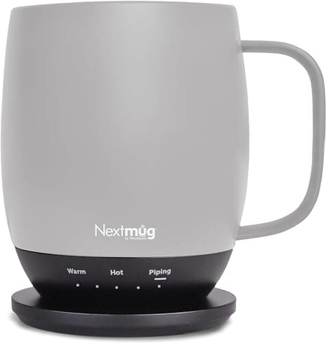 Nextmug - Temperature-Controlled, Self-Heating Coffee Mug (Almond - 14 oz.)