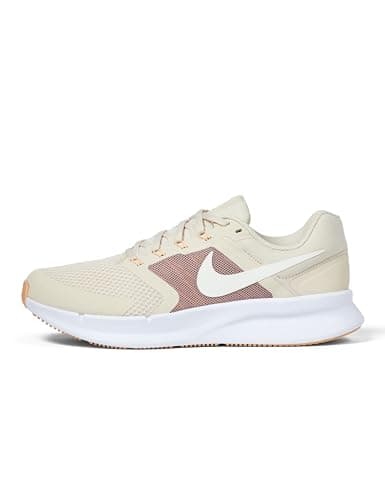 Nike Women's Run Swift 3 Road Running Shoes, White/Sail-Orange Chalk-Particle Pink, 5