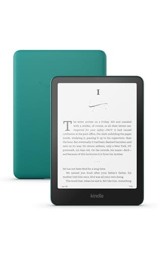 Amazon Kindle Paperwhite 16GB (newest model) – 20% faster, with new 7" glare-free display and weeks of battery life – Jade + 3 Months of Kindle Unlimited (with auto-renewal)