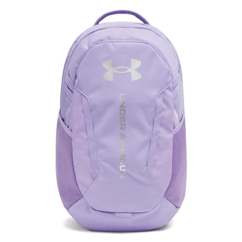 Under Armour Unisex Hustle 6.0 Backpack, (538) Transparent/Transparent/Metallic Silver, One Size Fits Most