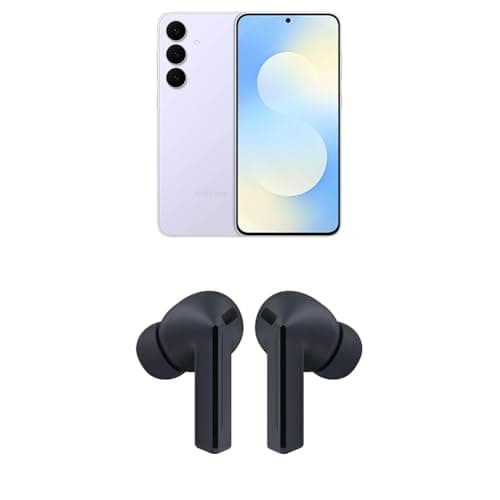 SAMSUNG Galaxy S25 FE 128GB Unlocked AI Smartphone, Icyblue w/Galaxy Buds 3 FE True Wireless Bluetooth Earbuds, Black