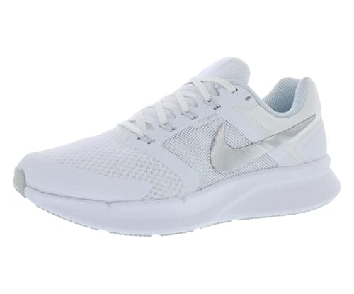 Nike Run Swift 3 Womens Shoes Size 6, Color: Cloud White/Metallic Silver-White