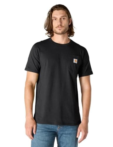 Carhartt Men's Force Relaxed Fit Midweight Short-Sleeve Pocket T-Shirt, Black, XX-Large