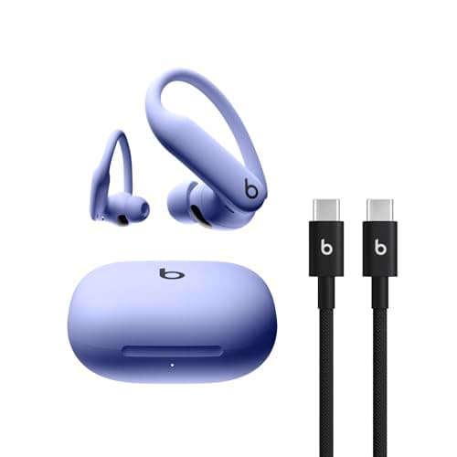 Beats Powerbeats Pro 2 - Wireless Bluetooth Earbuds with USB-C Charging Cables (1.5 m) - Hyper Purple