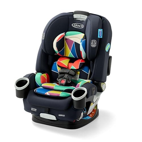 Graco 4Ever DLX 4-in-1 Car Seat, Infant to Toddler Car Seat, with 10 Years of Use, Rear-Facing, Forward-Facing, Highback and Backless Booster Seat, Geo Pop