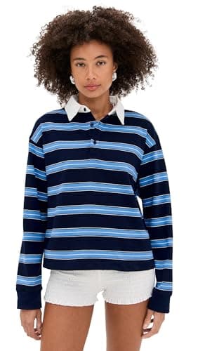 Lioness Women's Countryside Jersey Top, Midnight Stripe, S