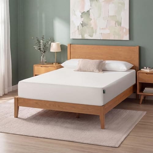 Zinus 12 Inch Full Green Tea Memory Foam Mattress [New Version], Fiberglass Free, Medium Firm Feel, Zoned Pressure Relief, Certified Safe Foams & Fabric, Mattress in A Box