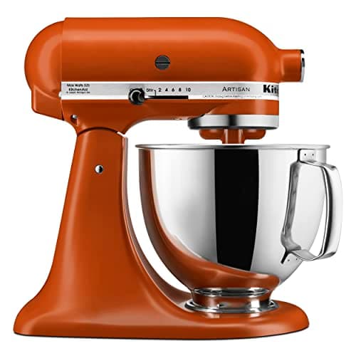 KitchenAid Artisan Series 5 Quart Tilt Head Stand Mixer with Pouring Shield KSM150PS, Scorched Orange