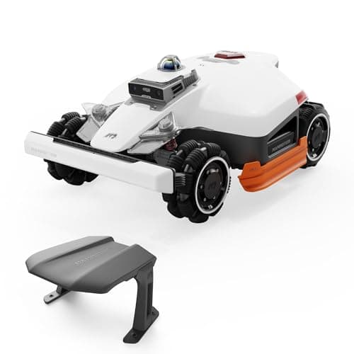 Mammotion LUBA 3 AWD 3000H Robot Lawn Mower with Garage, 0.75 Acre, 360° LiDAR+NetRTK+AI Vision, All-Wheel-Drive for 80% Slopes, 30 Multi-Zone Management, Cutting Height 2.2"-4.0"