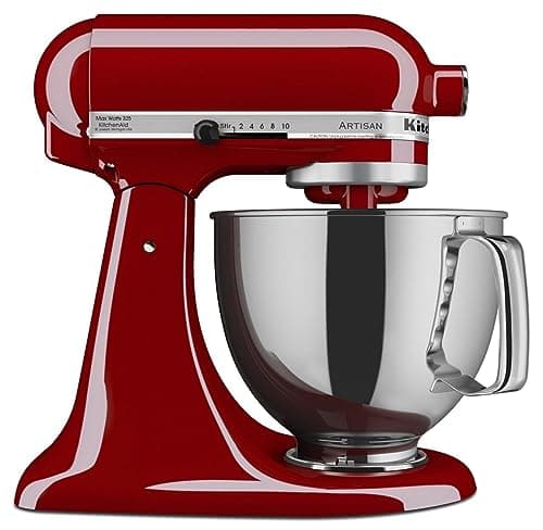 KitchenAid Artisan Series 5 Quart Tilt Head Stand Mixer, KSM150PS,Empire Red