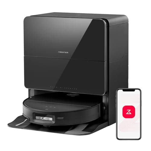 roborock Saros 10 Robot Vacuum and Mop, 22,000Pa Suction, AI Obstacle Avoidance, 3.14-inch Ultra Thin, Intelligent Dirt Detection, Zero Tangling Main Brush, Hot Water Mop & Dock Self Cleaning