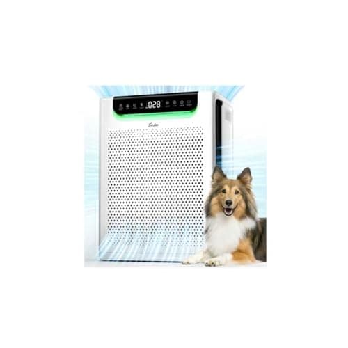 Air Purifiers for Home Large Room, Cover Up to 2600 Ft² with Washable Filters, Powerful Turbo Mode, PM2.5 Air Quality Display, 22dB Sleep Mode, Air Cleaner for Pets Hair, Smoke, Odors, HAP607, White