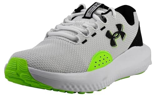 Under Armour Mens Charged Surge White/Hyper Green/Black 7 Medium