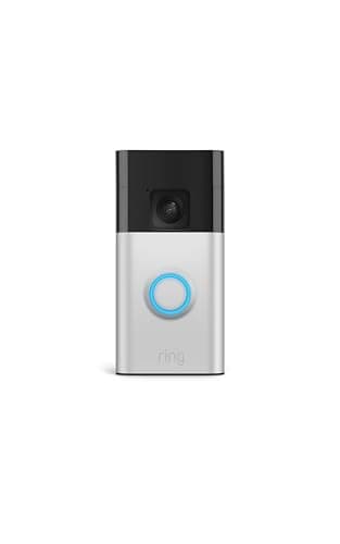 Ring Battery Doorbell, Home or business security with Head-to-Toe video, Live View with Two-Way Talk, and Motion Detection & Alerts, Satin Nickel