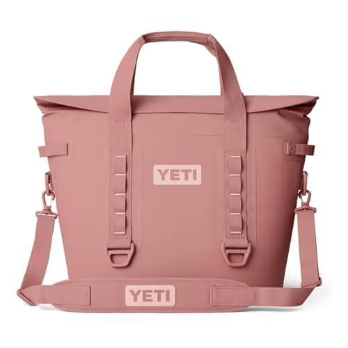 YETI Hopper M30 Portable Soft Cooler with MagShield Access, Sandstone Pink