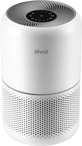 LEVOIT Air Purifier for Home Allergens Pet Hair in Bedroom, Covers Up to 1073 ft² by 56W High Torque Motor, AHAM VERIFIDE, 3-in-1 Filter with HEPA Sleep Mode, Remove Dust Smoke Odor, Core300-P, White
